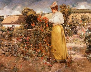 Bland blommorna, Giverny av Dawson Dawson Watson
