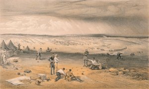 3:e divisionens läger den 9 juli 1855.
