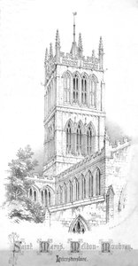 Saint Marys, Melton-Mowbray. Leicestershire, ca 1850-talet
