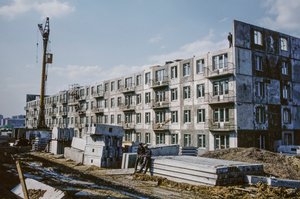 Sovjetunionen, Bratsk, Irkutsk, Nya lägenheter under uppförande för arbetare av Dean Conger