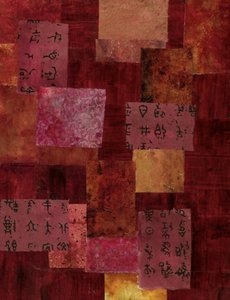 Collage med asiatiska skrifttecken av Deb Chaney