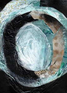 Teal – abstrakt virvelmönster av Deb Chaney