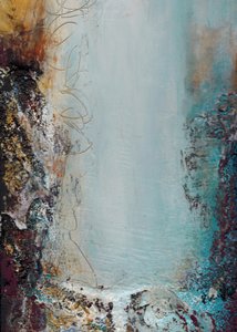 Texturerat Blue Flow av Deb Chaney