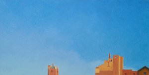 Brooklyn Fort Greene Sky, 2012 (olja på duk) av Deborah Stevenson