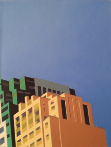 Brooklyn Hi Rise, 2012 (olja på duk)