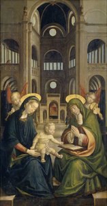 Madonnan och barnet med St Anne