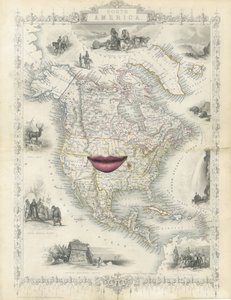 Colonial North America, 2017 (pappersklippt collage)