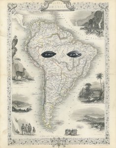 Colonial South America, 2017 (pappersklippt collage)
