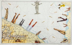 Sea Legs, 2016 (collage på sjökortet)
