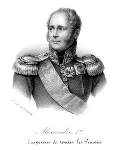 Alexander I 1777-1825, Rysslands tsar från 1801, i militäruniform, c1830