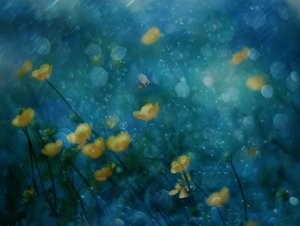 Drömlika gula blommor av Delphine Devos