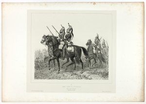 11:e drakens förskottsvakt, från Memories of Italy: Rome Expedition av Denis Auguste Marie Raffet