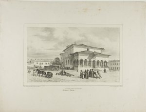 Sankt Georgs kyrka, Bukarest, Valakiet, 13 juli 1837 av Denis Auguste Marie Raffet