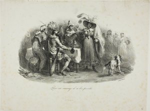 Han uppträder som en vilde av Denis Auguste Marie Raffet