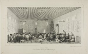 Bedjande tartarer, Istrimdjami-Kara-sou-Bazar, Krim, 19 oktober 1837 av Denis Auguste Marie Raffet