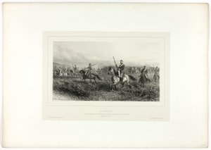 Erkännande, från Memories of Italy: Expedition från Rom av Denis Auguste Marie Raffet