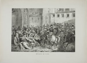 Upproret i Pavia av Denis Auguste Marie Raffet