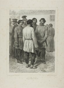 Ryska bönder av Denis Auguste Marie Raffet