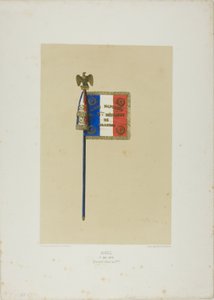 Standard: Louis Napoleon till 5:e dragonregementet av Denis-Auguste-Marie Raffet