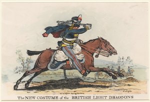 "The New Costume of the British Light Dragoons" (etsning)