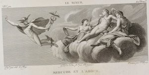 Denis-Sébastien Leroy, Antoine-Claude-François Villerey och Chataigner - Kvicksilver och kärlek, efter Eustache Le Sueur - 1802-1815 av Denis Sebastien Leroy