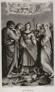 Denis-Sébastien Leroy, Chataigner och Bovinet - Sankta Cecilia, efter Rafael - 1802-1815 av Denis Sebastien Leroy