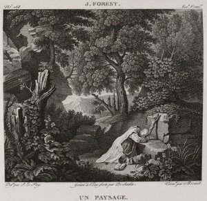 Denis-Sébastien Leroy, De Saulx et Bovinet - Ett landskap, efter Jean-Baptiste Forest - 1802-1815 av Denis Sebastien Leroy