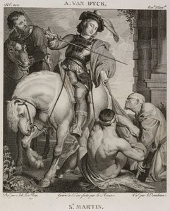 Denis-Sébastien Leroy, Le Rouge och Dambrun - Saint Martin, efter Antoine van Dyck - 1802-1815 av Denis Sebastien Leroy