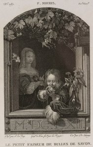Denis-Sébastien Leroy, Lerouge och De Launay - Den lilla såpbubbelmakaren, efter Frans van Mieris d.ä. - 1802-1815 av Denis Sebastien Leroy