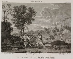 Denis-Sébastien Leroy, Saulx och Bovinet - Druvan från det förlovade landet, efter Nicolas Poussin - 1802-1815 av Denis Sebastien Leroy