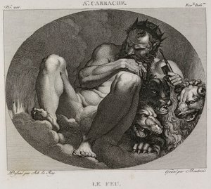 Denis-Sébastien Leroy et Boutrois - Eld, efter Annibale Carrache - 1802-1815