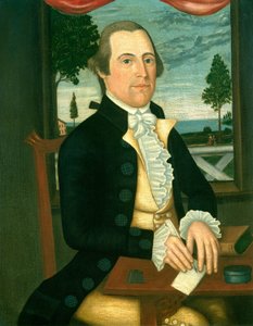 Kapten Elisha Denison, ca. 1790 av Denison Limner