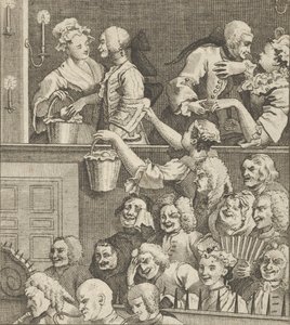 Den skrattande publiken, ca. 1800.