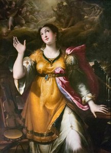 S:ta Cecilia, ca 1580 (olja på duk) av Denys Calvaert or Calvart