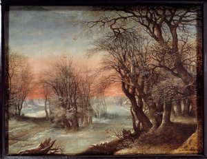 Vinterlandskapsmålning av Deny Van Alsloot (1570-1628) av Denys van Alsloot