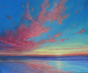 As Evening Falls, 2019 (Oil on Canvas)