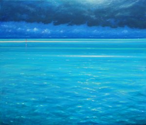 Dreams Of Paradise, 2020 (Olja på duk) av Derek Hare