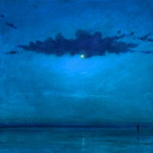 The Illusion of Calm, 2022 (Olja på duk) av Derek Hare