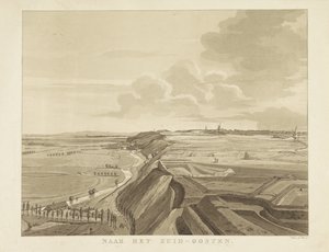 Utsikt över landskapet sydost om Nijmegen I sydost (titel på objekt) Sevärdheter runt staden Nijmegen (serietitel) Geldersch panorama eller rund vy av livet ritad på Belvedere i Nymegen (serietitel)