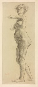 En studie av en kvinnofigur av Derwent Lees