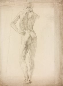 En studie av en manlig figur av Derwent Lees