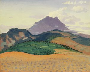 Tour Madeloc i Pyrenéerna, ca 1913 av Derwent Lees