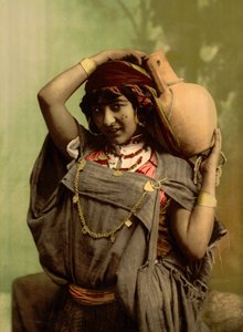 En beduin kvinna, Tunis, Tunisien