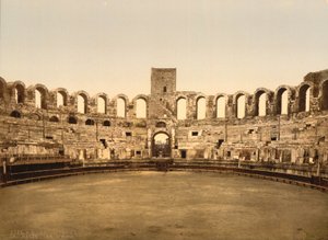Arena, Arles, Frankrike, Photochrome Print, cirka 1900 av Detroit Publishing Co.