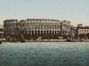 Arena del Mare, Pola, ca 1900 (fotomekaniskt tryck) av Detroit Publishing Co.