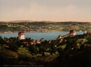Bosporen, Rumeli och Anadali-Hissar, ca 1890-1900 (fotokromtryck) av Detroit Publishing Co.