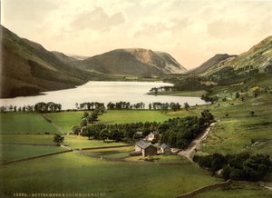 Buttermere och Crummock Water, Lake District, England, c.1900 av Detroit Publishing Co.