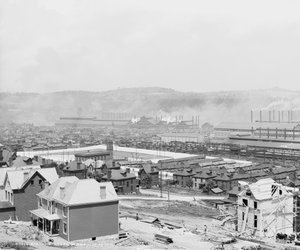 Carnegie Steel Plant, Homestead, Pennsylvania, ca 1905 av Detroit Publishing Co.