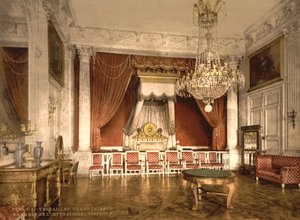 Grand Trianon, kejsarinnans kammare, Versailles, ca 1890-1900 av Detroit Publishing Co.