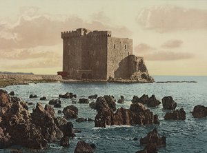 Klostret St. Honorat i Cannes, ca 1900 av Detroit Publishing Co.